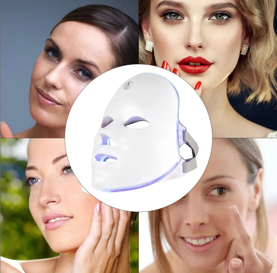 MASCARA CON LUZ LED FACIAL